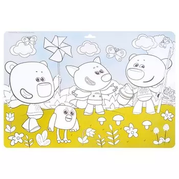 Коврик для раскрашивания – Ми-Ми-Мишки. На прогулке