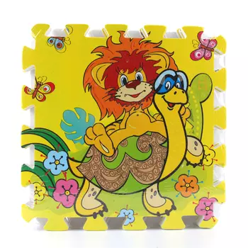 Коврик-пазл «Львенок и черепаха», 8 сегментов