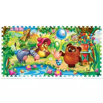 Коврик-пазл – Винни-Пух, 8 сегментов