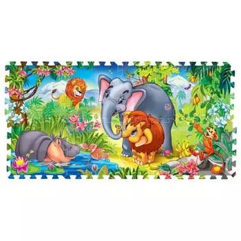 Коврик сборный - Мамонтенок, 8 сегментов