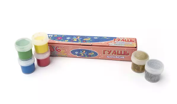 Краски гуашевые - Сказочный мир, 6 цветов по 10 мл, 60 мл