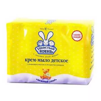 Крем-мыло - Ушастый нянь с ромашкой, 4x100 г