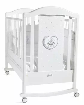 Кровать детская из серии Mon Amour Dondolo, белая