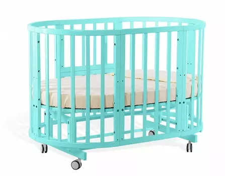 Кровать-трансформер Nuovita Nido Magia, цвет Тиффани / Tiffany