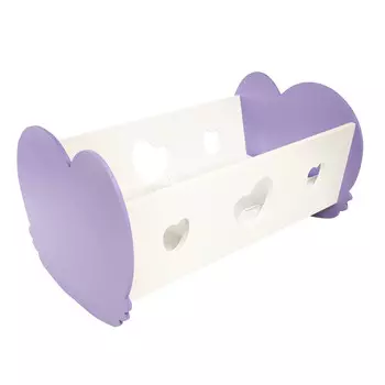 Кроватка-люлька для кукол, цвет: нежно-сиреневый