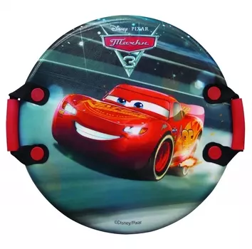 Круглая ледянка с плотными ручками Disney - Тачки, диаметром 54 см