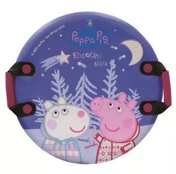 Круглая ледянка с плотными ручками - Peppa, 54 см