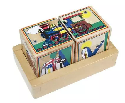 Кубики-пазл "Транспорт", со звуком