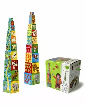 Кубики-пирамида Мои друзья - 10 элементов