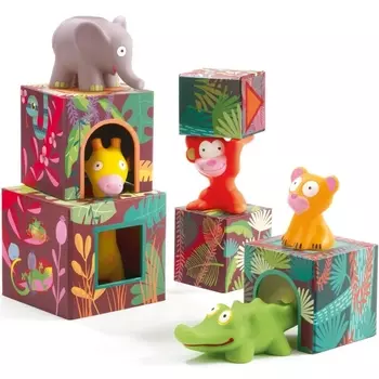 Кубики-пирамидка Большие Джунгли