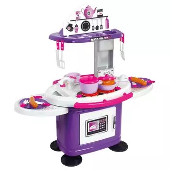 Кухня 78 см. со столиками, 26 предметов, фиолетовая