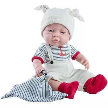 Кукла Бэби с полосатым полотенчиком, 45 см