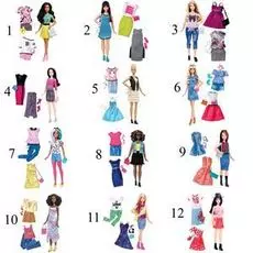 Кукла Барби с набором одежды - Игра с модой