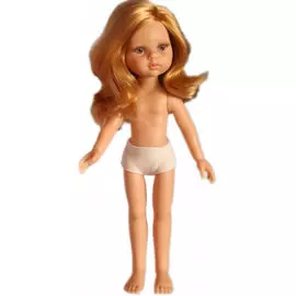 Кукла Даша без одежды, 32 см, волнистые волосы, без челки, глаза медовые