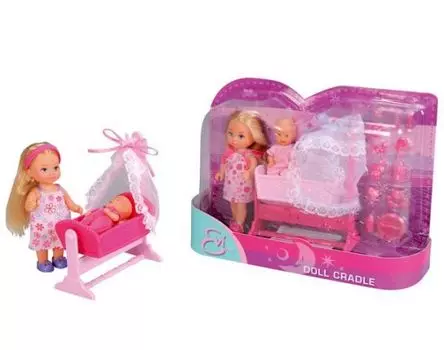 Кукла Еви +пупс в коляске