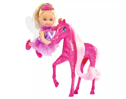 Кукла Еви с пони, 12 см.