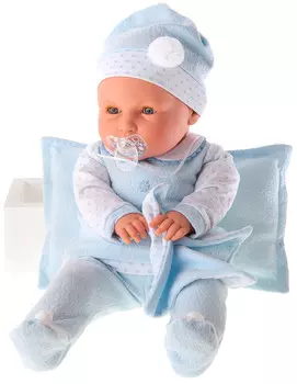 Кукла Гала в голубом, плачет, 55 см.