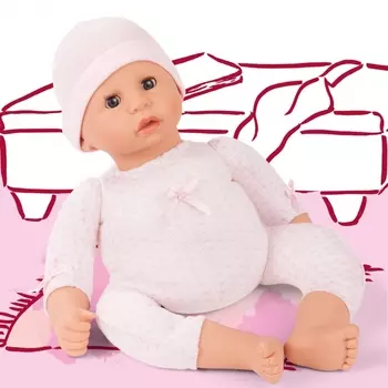 Кукла из серии Куки - пупс в розовом боди, 48 см