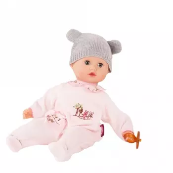 Кукла Маффин в розовом комбинезоне, без волос