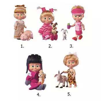Кукла Маша с друзьями-животными, 12 см, несколько видов