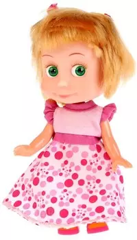 Кукла – Маша в праздничном платье. 4 песни, 15 см. Маша и Медведь