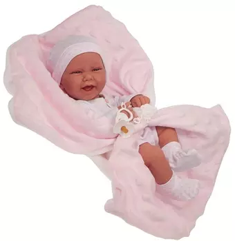 Кукла-младенец - Ирен в розовом, 42 см
