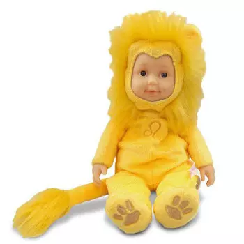 Кукла-младенец из серии Знаки зодиака – Лев, 23 см.