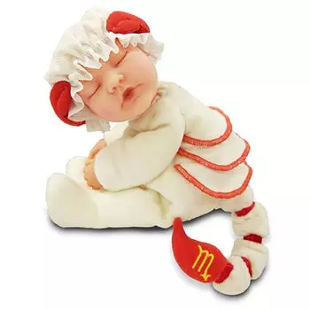 Кукла-младенец из серии Знаки зодиака – Скорпион, 23 см.