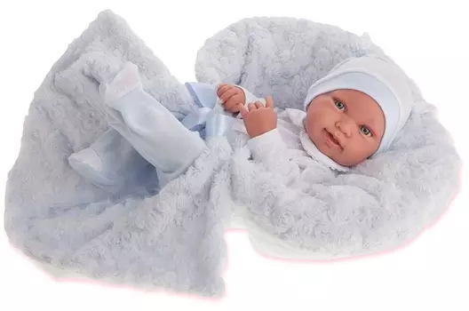 Кукла-младенец Эдуардо в голубом, 42 см.