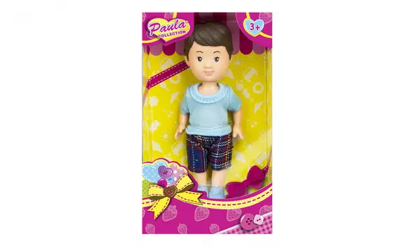 Кукла - Мой друг, голубая футболка, клетчатые шорты