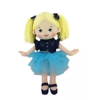 Кукла мягконабивная джинсовая, 25 см