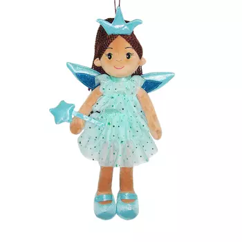 Кукла мягконабивная Фея в голубом платье, 45 см