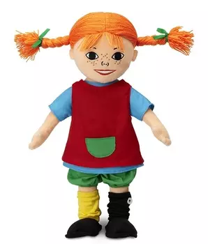 Кукла мягконабивная Пеппи Длинный чулок, 40 см