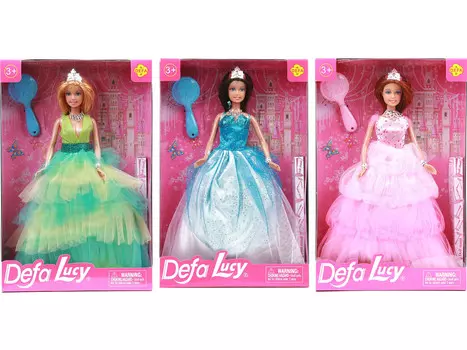 Кукла - Принцесса - Lucy в пышном платье, с подставкой и расческой