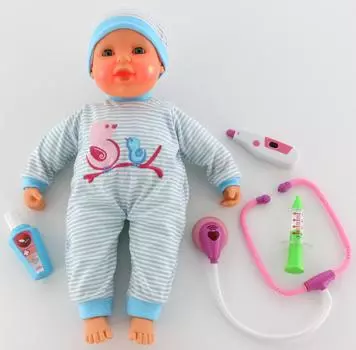 Кукла Пупс: озвученная, краснеют щёчки, стучит сердечко, 48 см