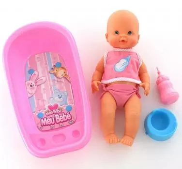 Кукла Пупс: пьёт и ходит на горшок, с ванной для купания, 40 см