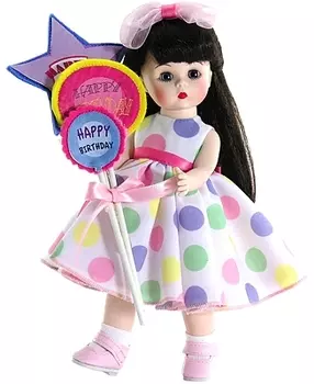 Кукла с шариками, брюнетка, 20 см