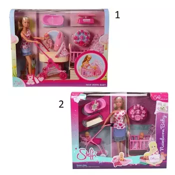 Кукла Штеффи с новорожденным