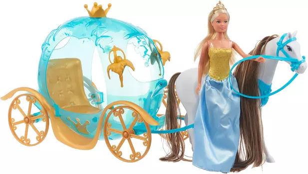 Кукла Штеффи со сказочной каретой