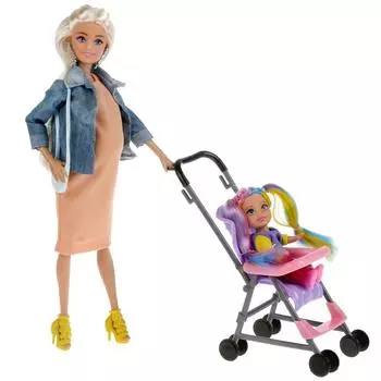 Кукла - София беременная, 29 см, с дочкой с аксессуарами