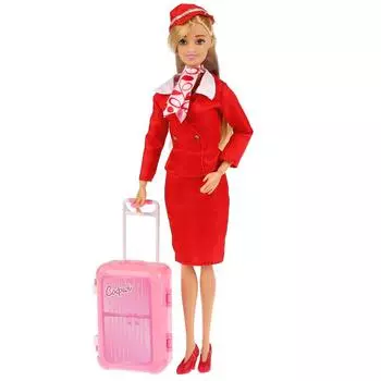 Кукла София Стюардесса, с чемоданом и аксессуарами, 29 см