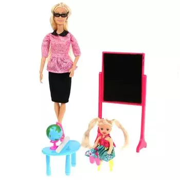 Кукла София учительница 29 см с ученицей, аксессуары