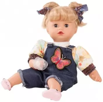 Кукла в комбинезоне - Маффин, блондинка, 33 см