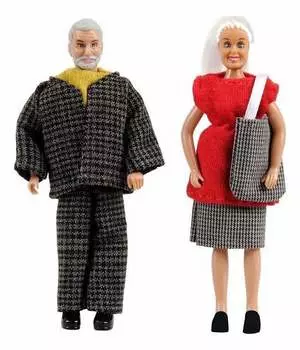 Куклы для игр с домиком - Бабушка с дедушкой