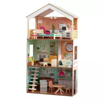 Кукольный домик с мебелью – Дотти, 17 элементов