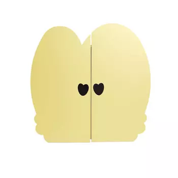 Кукольный шкаф, цвет нежно-желтый