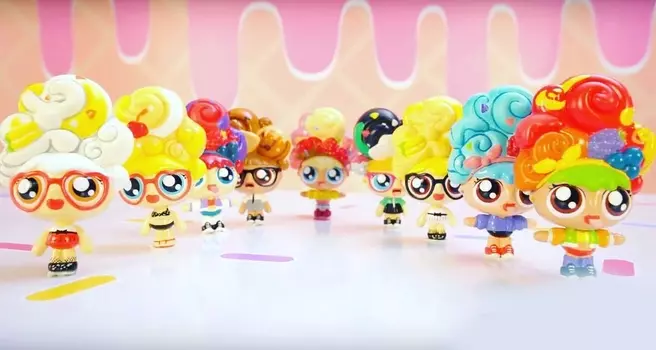 Куколки с мягкими прическами - Мороженки сквиши стайл, ароматизированные, 10 видов, 12 см.