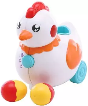 Курочка: ездит, несет яйца, свет и звук