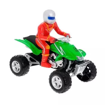 Квадроцикл металлический с фигуркой, со светом и звуком