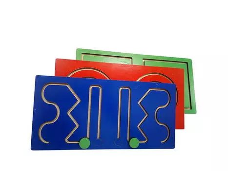 Лабиринт - Полушарные доски, набор 3 штуки